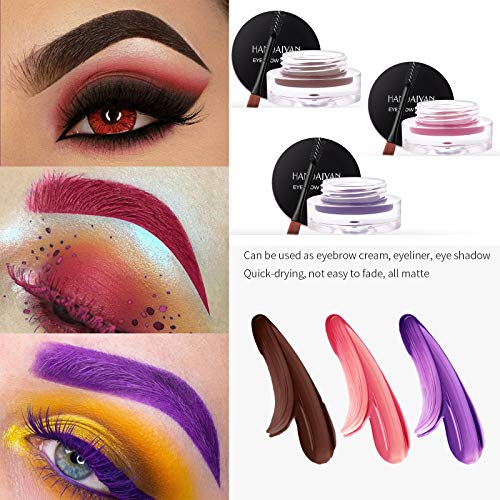 Mimore Gel de cejas de colores Tatuaje De Cejas Crema Teñida Maquillaje de larga duración, resistente al agua, que no destiñe y da forma a las cejas con pincel para maquillaje de cejas (08)