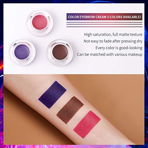 Mimore Gel de cejas de colores Tatuaje De Cejas Crema Teñida Maquillaje de larga duración, resistente al agua, que no destiñe y da forma a las cejas con pincel para maquillaje de cejas (08)