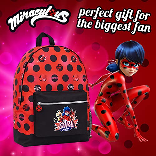 Miraculous Ladybug Mochilas Escolares Juveniles Con Ladybug Reina Y Reina Rouge, Bolsa Mochila Colegio Y Viaje, Regalos Originales Niñas