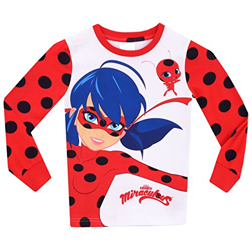 Miraculous Ladybug - Pijama para niñas Ladybug - Ajuste Ceñido - 6-7 Años