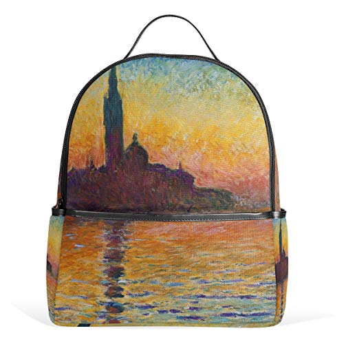 Mochila Ahomy para niñas, San Giorgio Maggiore at Dusk River Rucksack School Book Bags Casual Daypacks para Viajes y Deportes