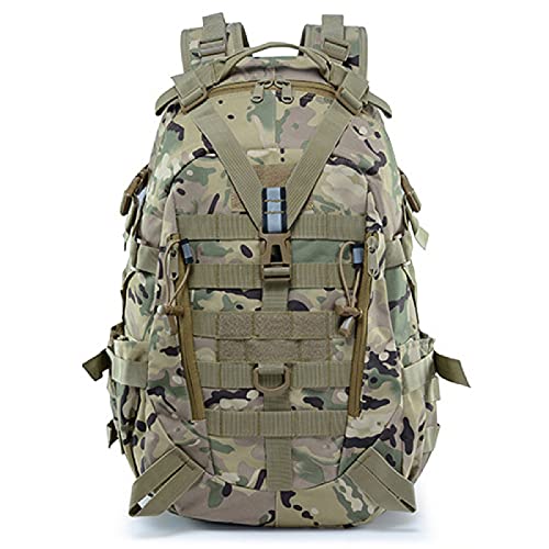 Mochila de Camuflaje para Hombres y Mujeres, Bolsa de Viaje para montañismo al Aire Libre, Mochila para Escuela de Pesca Impermeable, Mochila para computadora