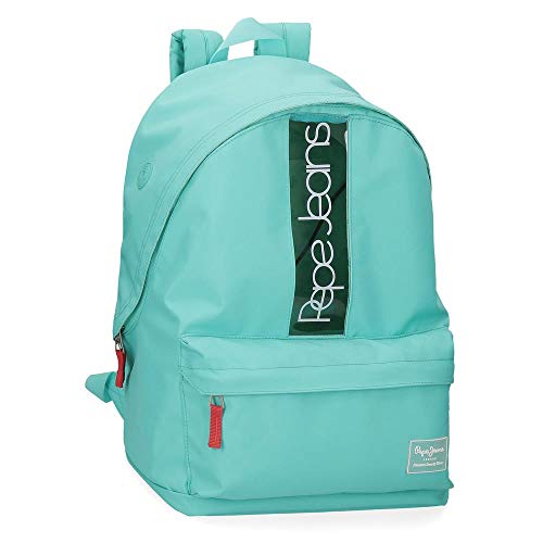 Mochila Escolar Pepe Jeans Darienne, Verde, 32x44x17.5 cm