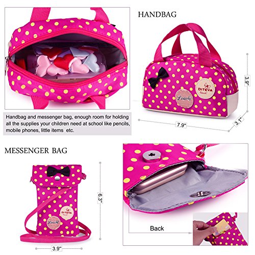 Mochilas Escolares Juveniles para Chicas - 3 IN 1 Mochila Infantiles Instituto Grande a Prueba de Salpicaduras Aesthetic Casual Material Tela Cremalleras Metal Estuche Bolsas Regalos Adolescentes Rojo