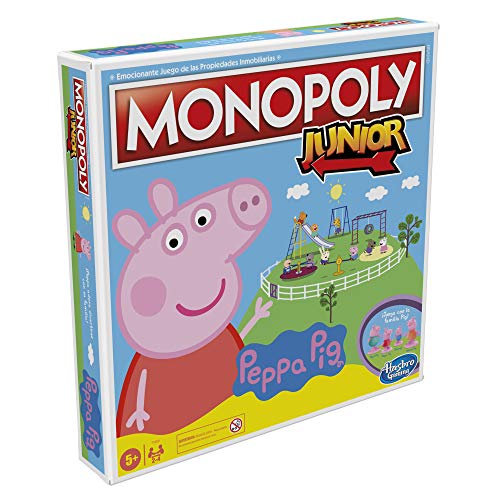 Monopoly- Junior Peppa Pig, Multicolor