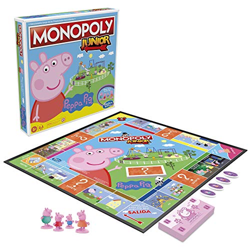 Monopoly- Junior Peppa Pig, Multicolor