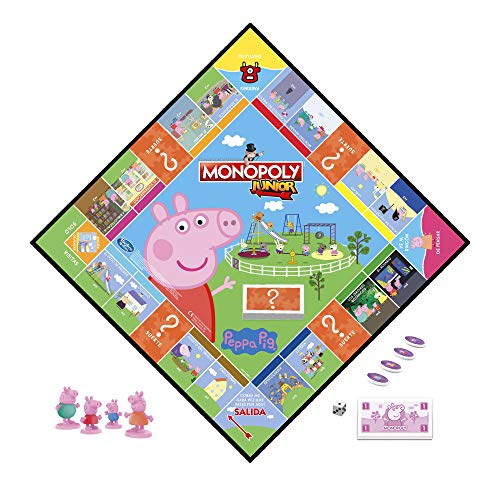 Monopoly- Junior Peppa Pig, Multicolor