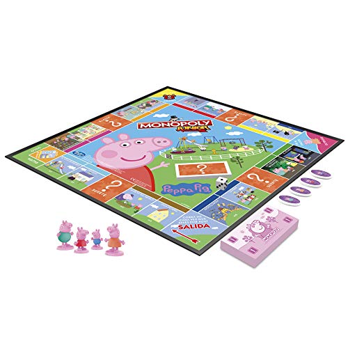 Monopoly- Junior Peppa Pig, Multicolor