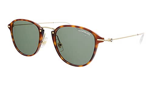 Mont Blanc Gafas de Sol MB0155S Havana/Green 51/21/145 hombre