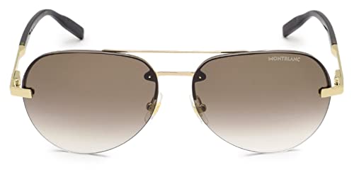 Mont Blanc Hombre gafas de sol MB0018S, 002, 60