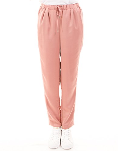 Morgan de Toi Pantalones Rosa Cremalleras (Rosa - 40)