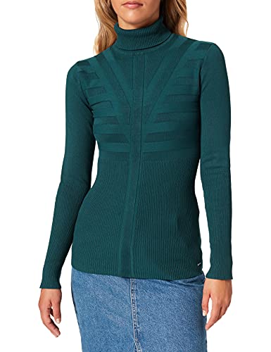 Morgan Jersey Fino de Manga Larga (212 m) Suéter pulóver, Verde Oscuro, XL para Mujer