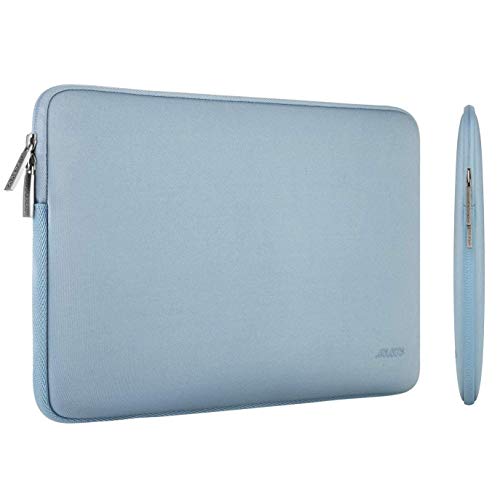 MOSISO Funda Protectora Compatible con MacBook Air/Pro Retina,13-13,3 Pulgadas Portátil,Compatible con MacBook Pro 14 2021 M1 Pro/M1 MAX A2442,Bolsa Blanda de Neopreno con Pequeño Caso,Aireado Azul