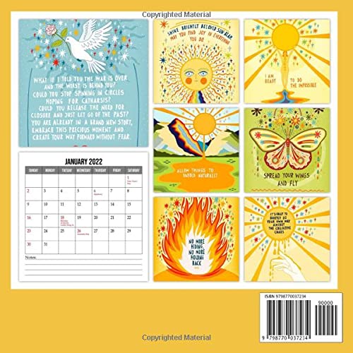 Motivational 2022 Calendar: Illustrated Inspiration With Thoughtful Quotes, Wisdom, Insight Squared Mini Planner Jan 2022 to Dec 2022 | Premium ... a Happy Life Kalendar calendario calendrier