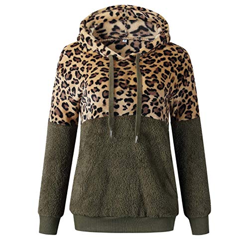 Mujer Sudadera Caliente y Esponjoso Tops Chaqueta Suéter Abrigo Jersey Mujer Otoño-Invierno Talla Grande Hoodie Sudadera con Capucha riou