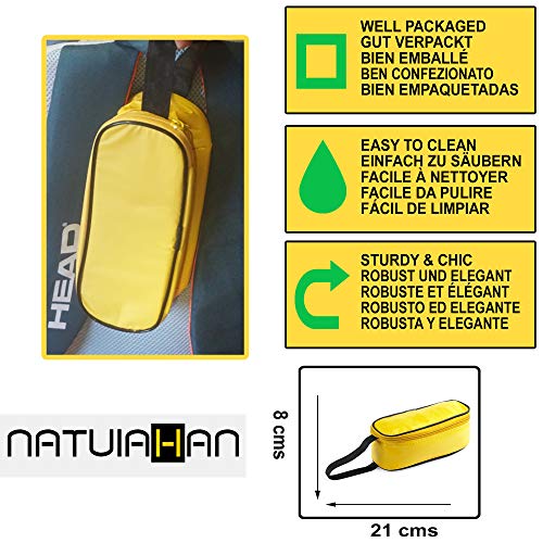 Natuiahan Portabocadillos Aislante Bolsa Sandwich Premium con Asa en Nylon Reforzado, Cierre de Cremallera y Interior en Forro de Aluminio. Fiambrera Pequeña Práctica