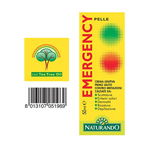 Naturando Srl - 5196 EMERGENCY Producto cosmetico a base de aceite de Árbol de té. Aceite de Árbol de Té 50 ml