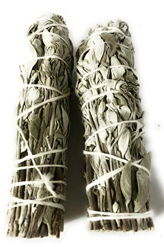 Nature's Spirit California White Sage x 2 (2 unidades) varitas para manchas de 4.5 pulgadas