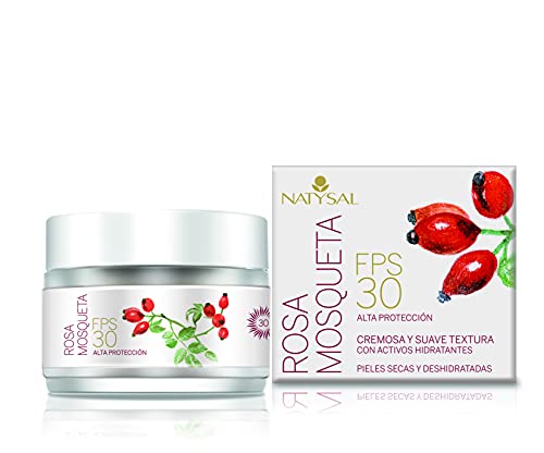 Natysal Crema de Rosa Mosqueta Fps30, Para Piel Seca y Deshidratada, Multicolor, 50 Ml