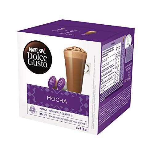 Nescafé DOLCE GUSTO Café MOCHA - Pack de 3 x 16 cápsulas - Total: 48 Cápsulas