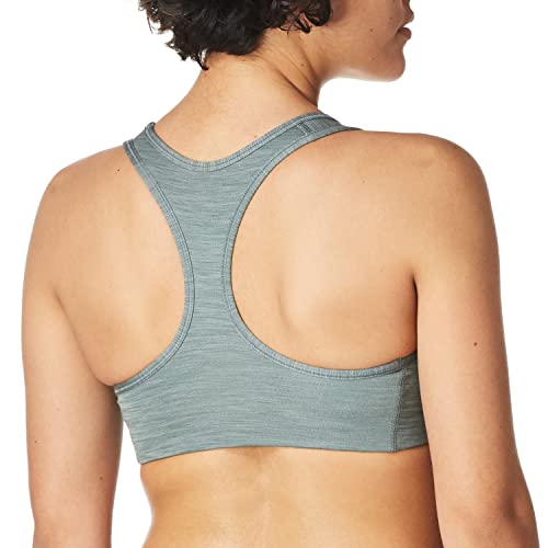 NIKE BV3630-084 Swoosh Bra Non Pad Sports Bra Womens Smoke Grey/Pure/(Black) XS