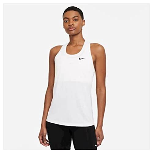 NIKE DJ1757 W NK DF Leg Raceback Tank Vest Women's White/Black L