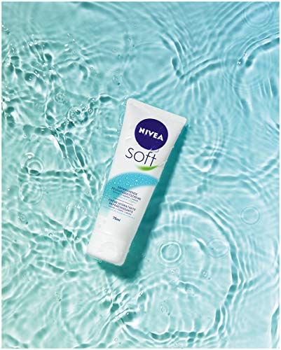 NIVEA Crema Hidratante Suave Refrescante (75 ml), Crema Suave Nutritiva con Vitamina E y Aceite de Jojoba, Crema de Piel Rápida Absorción