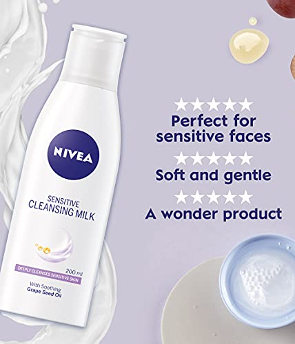 Nivea - Daily essentials, leche limpiadora, pack de 3(3x 200 ml)