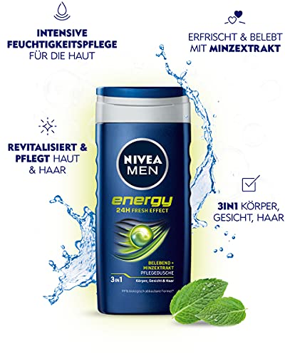 Nivea Men Energy Gel de ducha, 250 ml