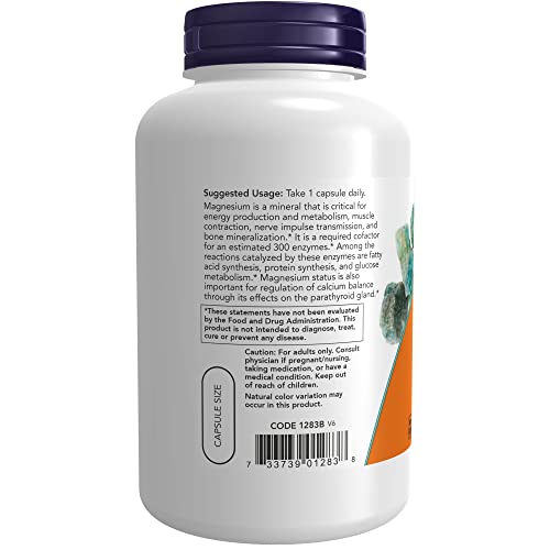 Now Foods El magnesio 400 mg 180 Unidades 300 g