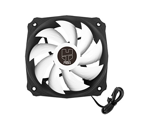 Nox Hummer H-112 - NXHUMMERH112 - Ventilador CPU 120 mm cónico, compatible con Inte&AMD, diseño compacto, base de aluminio, color negro