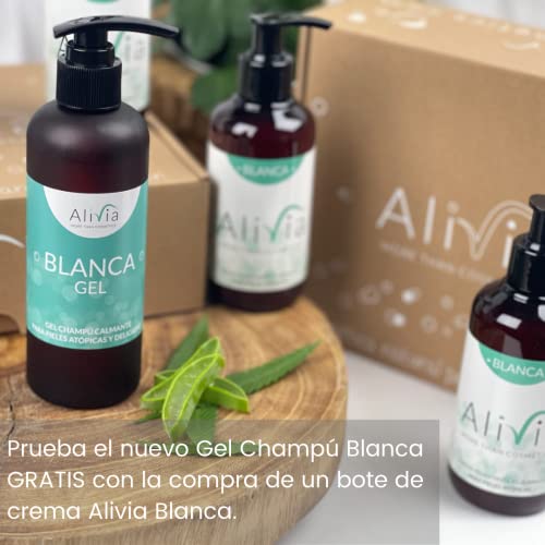 Nuevo Gel de ducha y champú sin parabenos enriquecido con aloe vera y caléndula para el cuidado diario de pieles sensibles y delicadas. 250 ml. Alivia, cosmetica natural para sentirse bien.