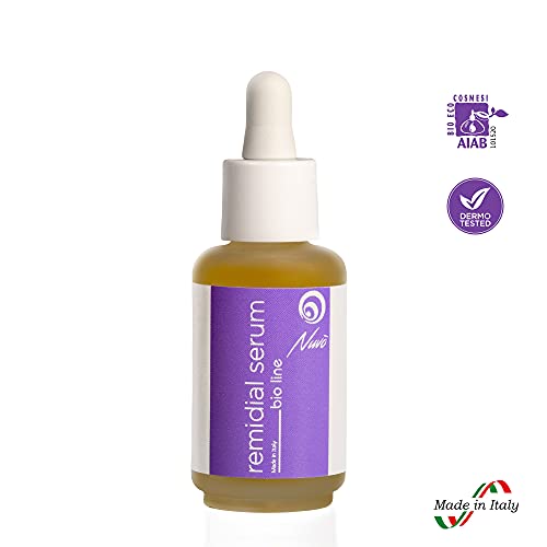 Nuvo' Baba de Caracol 90% ORGÁNICO Suero de gel facial Niacinamida Lavender Tee tree oil Poros dilatados Acné Impuro Piel mixta grasa Hombre Mujer Made in Italy 30ml