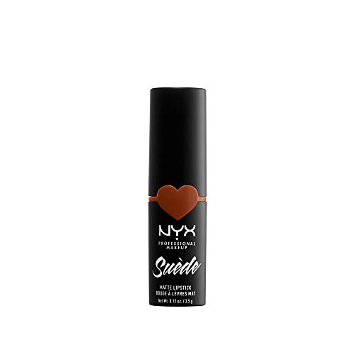 Nyx Professional Makeup Barra De Labios Mate De Larga Duración Y Cobertura Total Suede Matte Lipstick Tono 8 Peach Don'T Kill My Vibe Color Marrón Rojizo