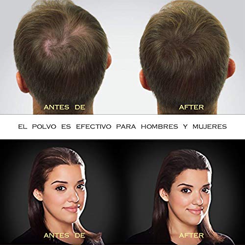 O³ Fibras Capilares Castaño Claro 27,5 G Neto - Keratin Fibers Castaño Claro 100% Natural Para Disimular Calvicie y Aumentar el Volumen | Maquillaje Capilar Para Hombres y Mujeres