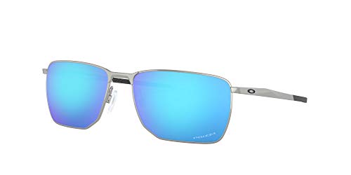 Oakley 0OO4142 Gafas, Satin Chrome, 58 para Hombre