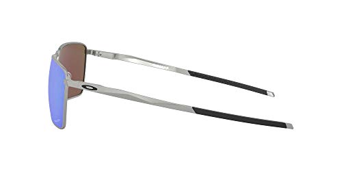 Oakley 0OO4142 Gafas, Satin Chrome, 58 para Hombre