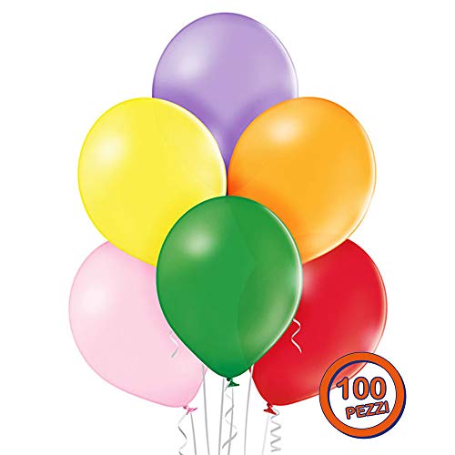 ocballoons - Paquete de 100 globos de látex, 30 cm, colores surtidos, PALL12ASS