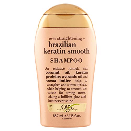 OGX Ever Straightening + Champú liso de queratina brasileña 3 fl oz