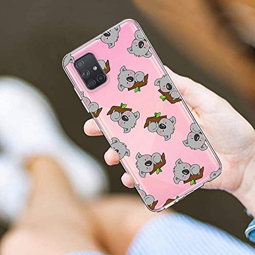 Oihxse Compatible con Samsung Galaxy A320/A3 2017 Funda Cristal Silicona TPU Suave Ultra-Delgado Protector Estuche Creativa Patrón Protector Anti-Choque Carcasa Cover(Pereza A5)