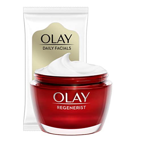 Olay Regenerist Crema de Día 50ml + Daily Facials 5-en-1 Toallitas Limpiadoras 7uds