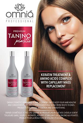 OMNIA PROFESIONAL - TANINOPLASTIA - Alisado al tanino (2 x 250 ml - 3 a 5 aplicaciones)