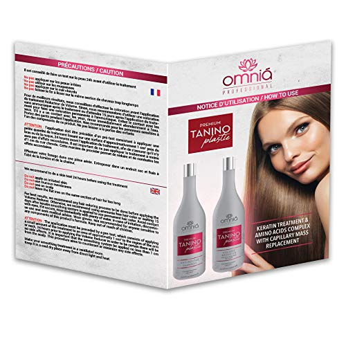 OMNIA PROFESIONAL - TANINOPLASTIA - Alisado al tanino (2 x 250 ml - 3 a 5 aplicaciones)