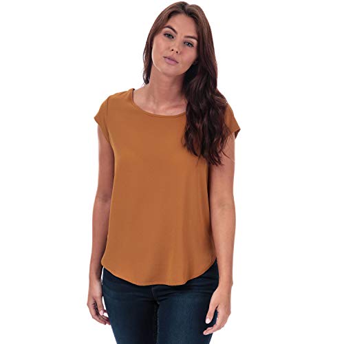 Only Onlvic S/s Solid Top Noos Wvn Camiseta, Marrãƒ³n (Brown), 34 para Mujer