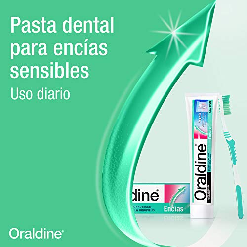 Oraldine Encías Pasta de Dientes de Uso Diario, Protege Contra la Gingivitis, Sabor Menta - 125 ml