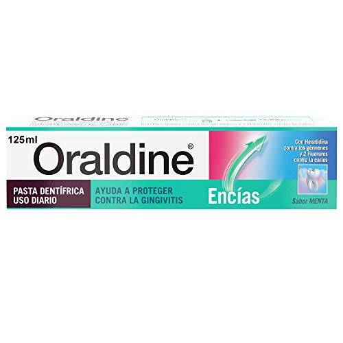 Oraldine Encías Pasta de Dientes de Uso Diario, Protege Contra la Gingivitis, Sabor Menta - 125 ml