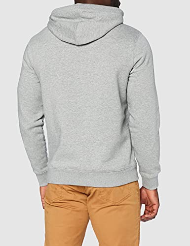 Original Penguin Sobre la Cabeza Sudadera con Capucha, Gris (Lluvia Heather), XS para Hombre