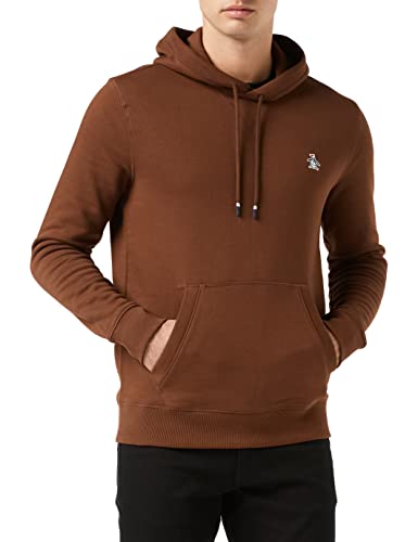 Original Penguin Sticker Pete Pullover Sudadera con Capucha, Tierra para macetas. 225, M para Hombre