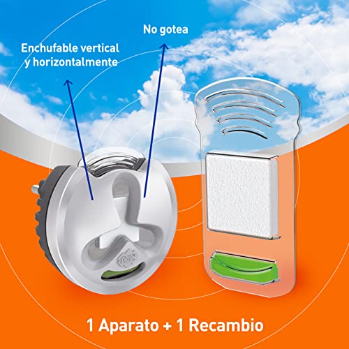 Orion - Respect Insecticida Eléctrico para Mosquitos, Sin Disolventes y Sin Alérgenos - 1 Aparato + 1 Recambio - [Pack de 3]