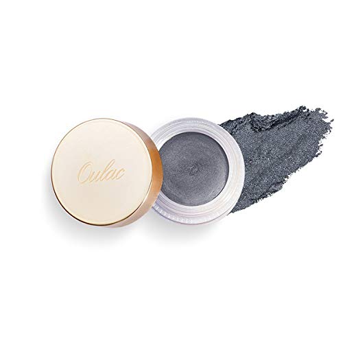 Oulac De color crema Sombra De Ojos Acabado brillante, Pigmentos, Duradero y resistente al agua, Resistente a la decoloración, Maquillaje de mezclable, Apto para veganos, 12 g, Eclipse total (06)